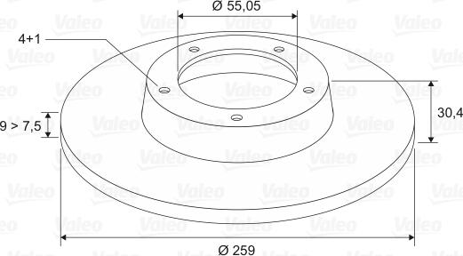 Valeo 197113 - Disque de frein cwaw.fr