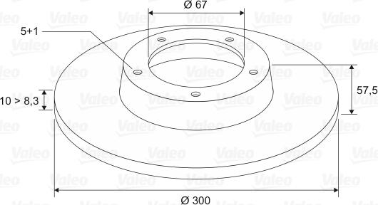 Valeo 197127 - Disque de frein cwaw.fr