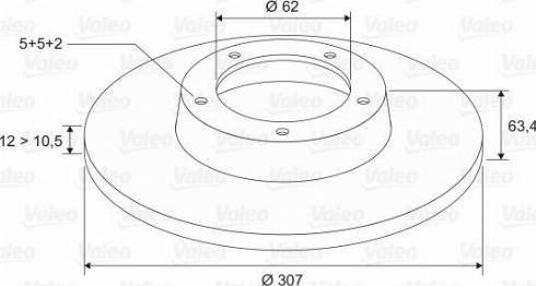 Valeo 197340 - Disque de frein cwaw.fr