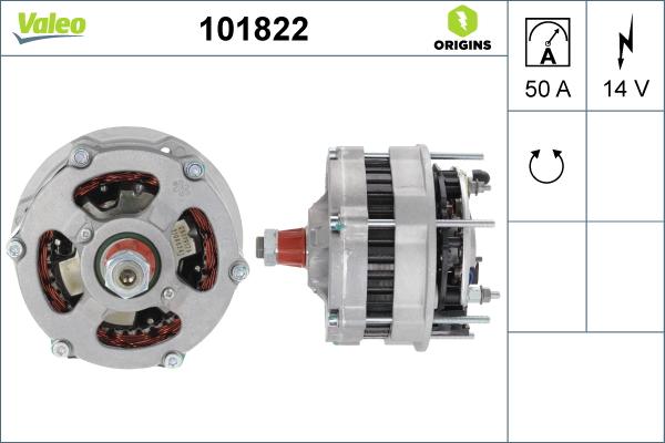 Valeo 101822 - Alternateur cwaw.fr