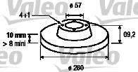 Valeo 186490 - Disque de frein cwaw.fr