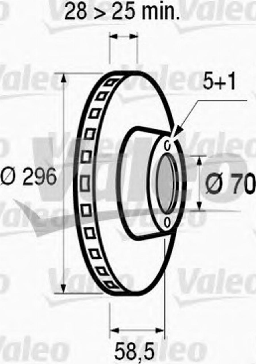 Valeo 186491 - Disque de frein cwaw.fr