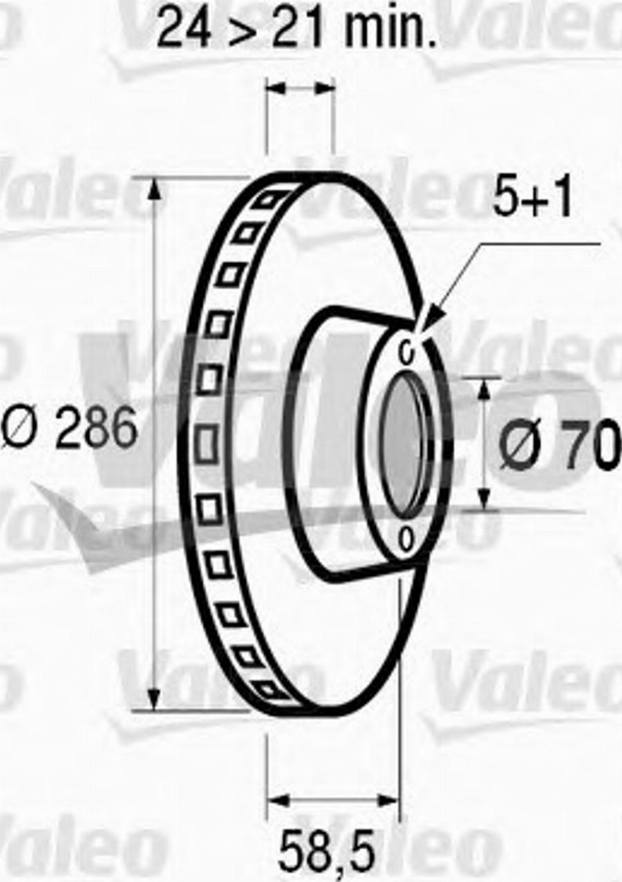 Valeo 186492 - Disque de frein cwaw.fr