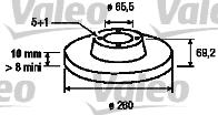 Valeo 186497 - Disque de frein cwaw.fr