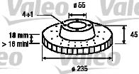 Valeo 186449 - Disque de frein cwaw.fr