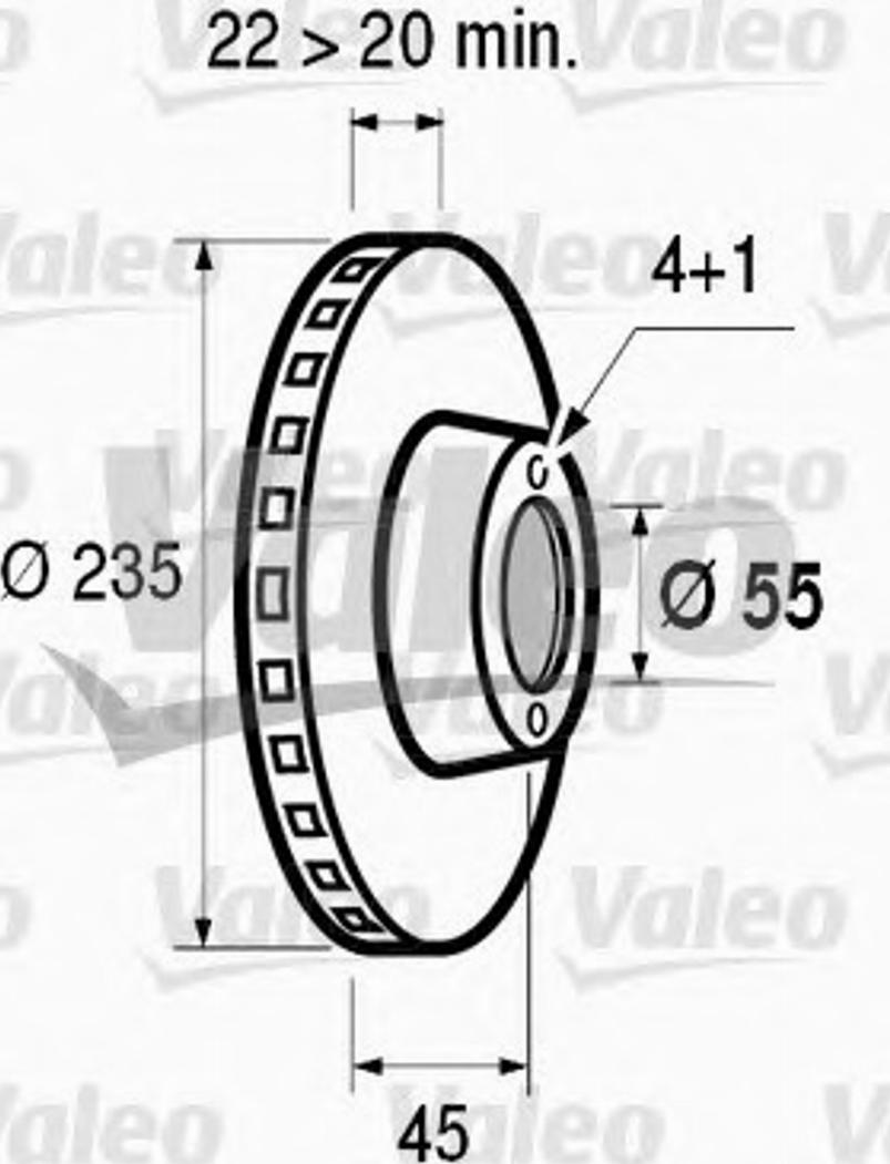 Valeo 186448 - Disque de frein cwaw.fr