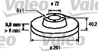 Valeo 186458 - Disque de frein cwaw.fr