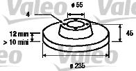 Valeo 186453 - Disque de frein cwaw.fr