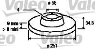 Valeo 186452 - Disque de frein cwaw.fr