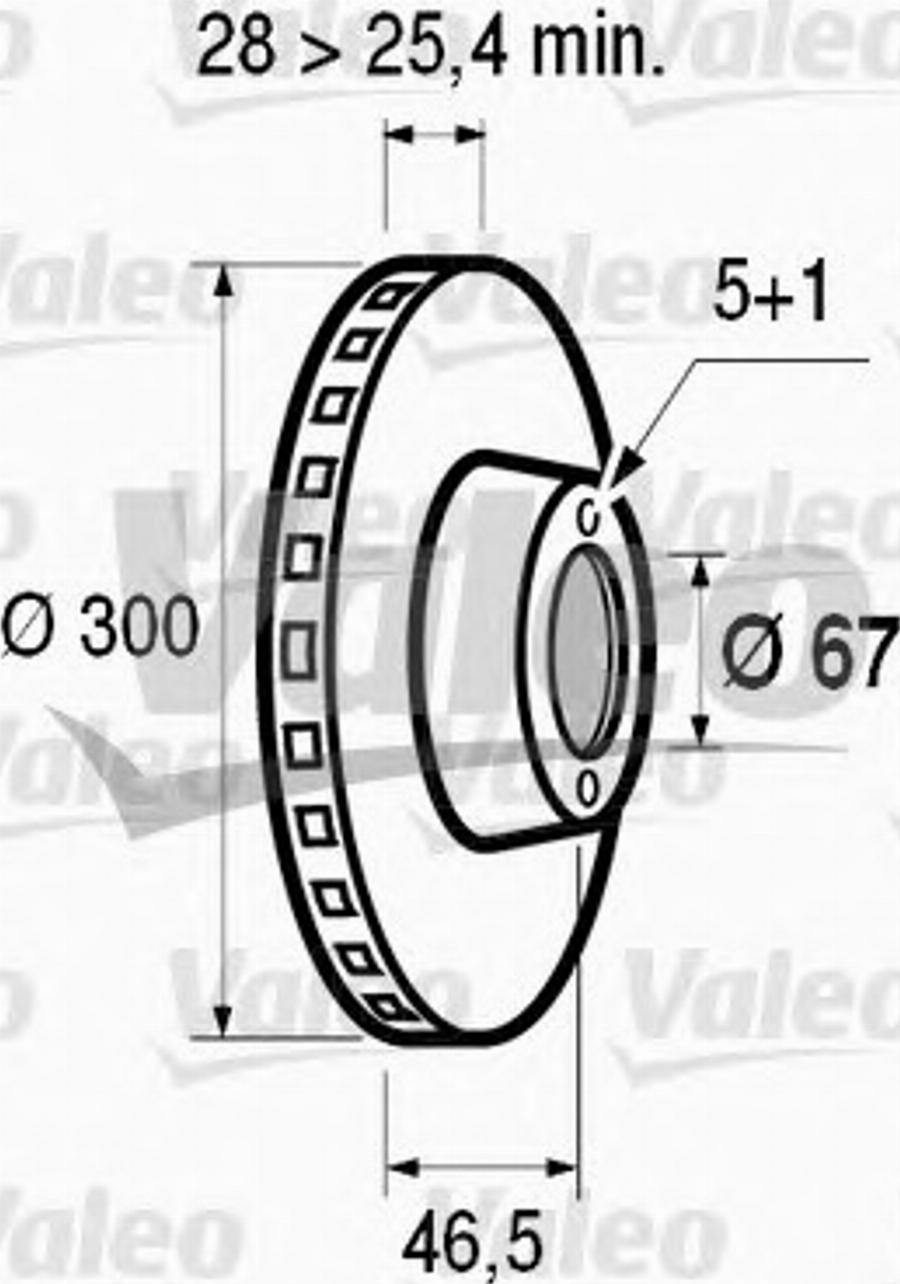 Valeo 186468 - Disque de frein cwaw.fr