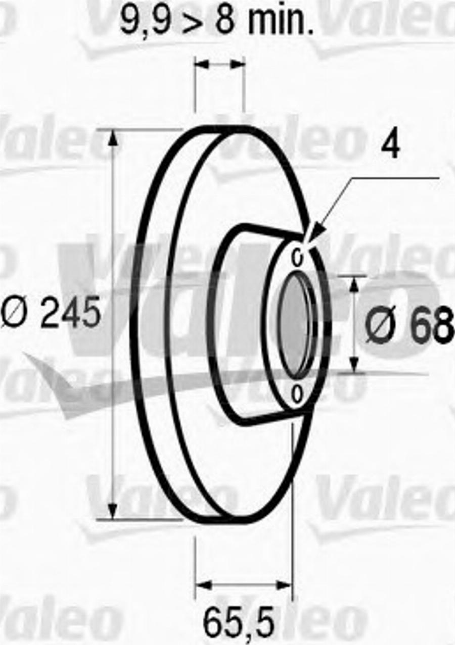 Valeo 186409 - Disque de frein cwaw.fr