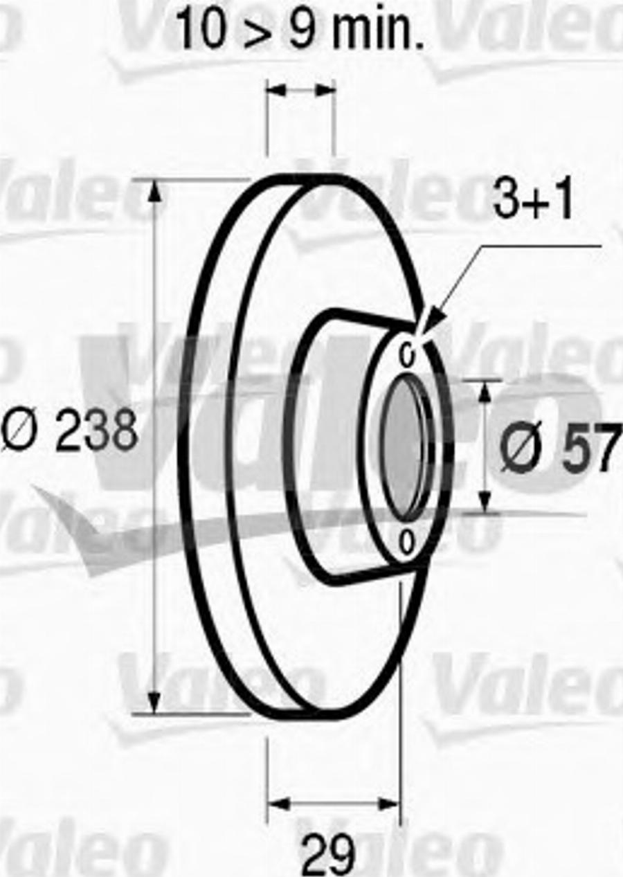 Valeo 186414 - Disque de frein cwaw.fr