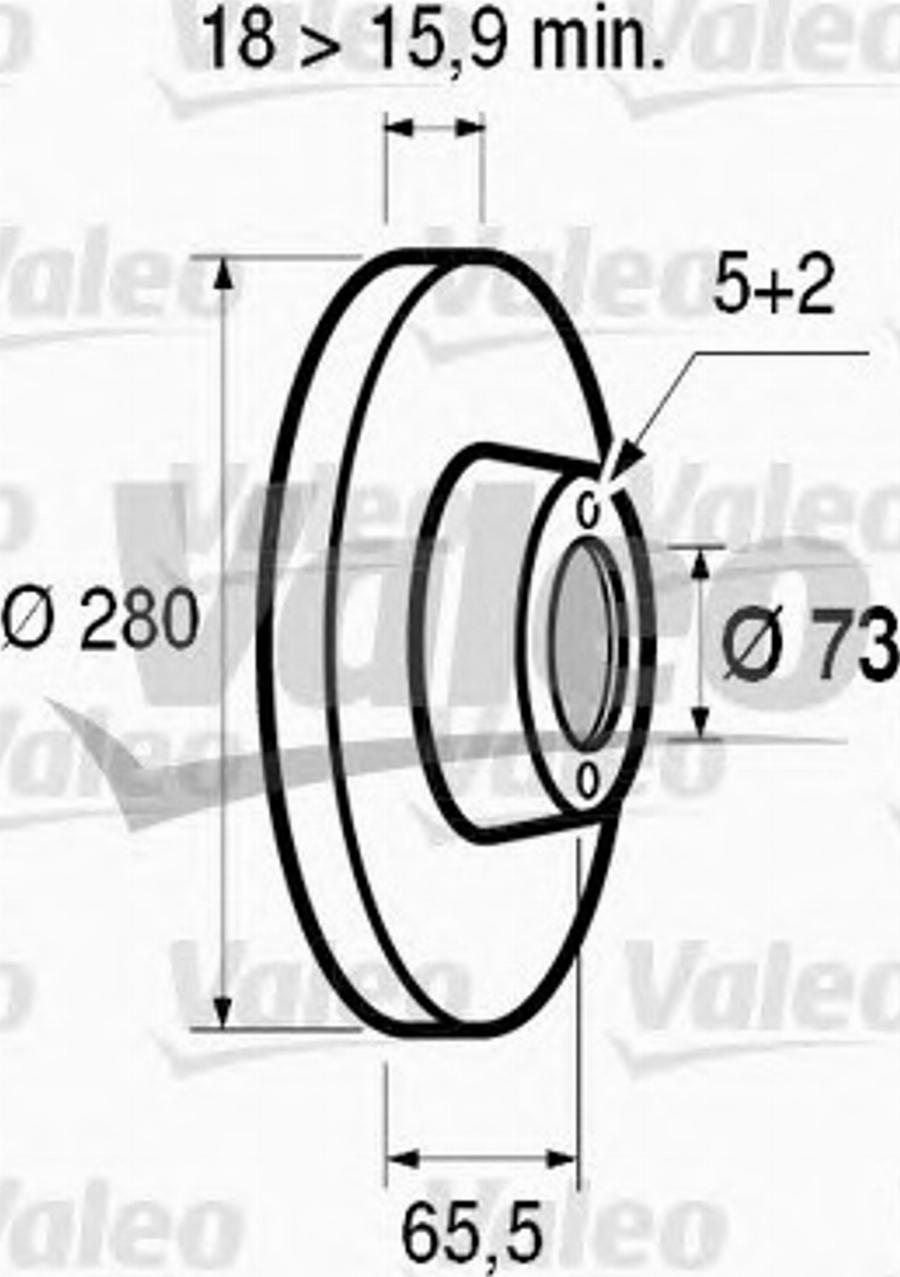 Valeo 186417 - Disque de frein cwaw.fr