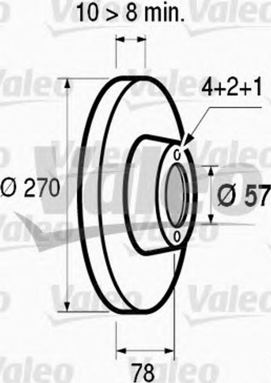 Valeo 186489 - Disque de frein cwaw.fr