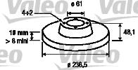 Valeo 186435 - Disque de frein cwaw.fr