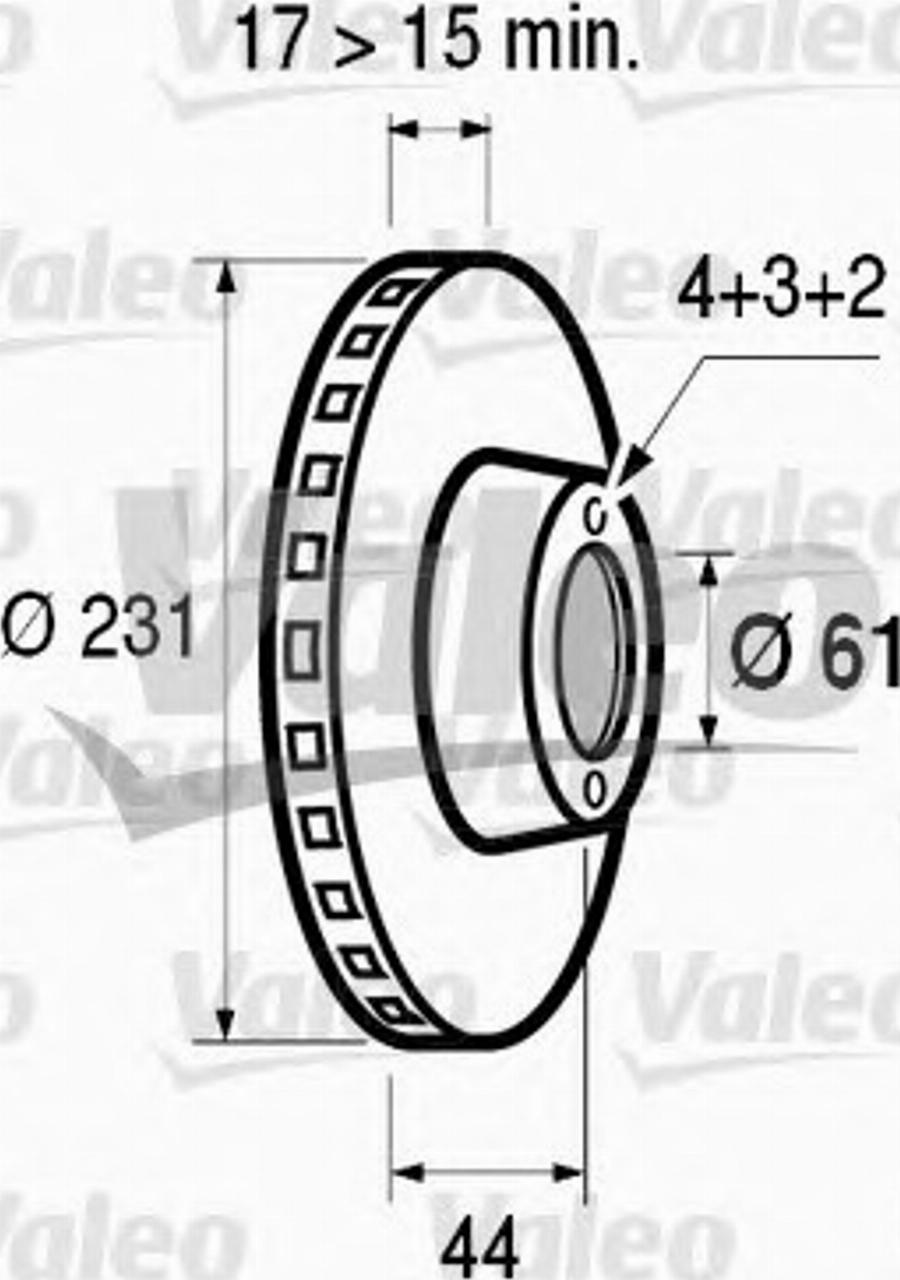 Valeo 186430 - Disque de frein cwaw.fr