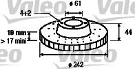 Valeo 186431 - Disque de frein cwaw.fr