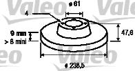 Valeo 186432 - Disque de frein cwaw.fr