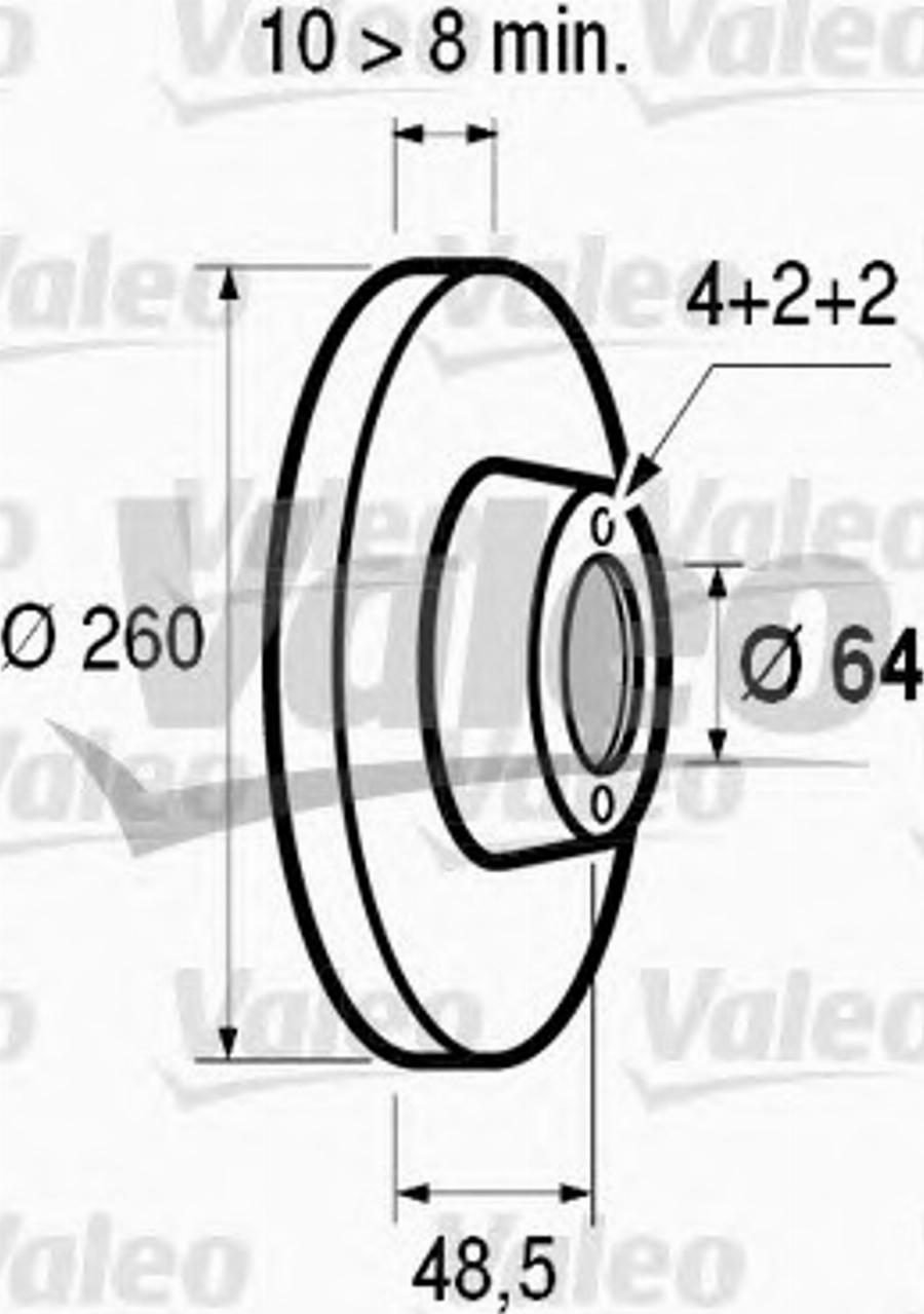 Valeo 186437 - Disque de frein cwaw.fr