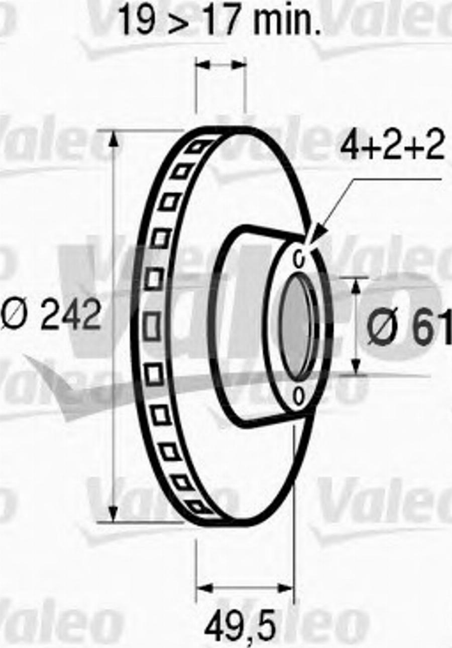 Valeo 186429 - Disque de frein cwaw.fr