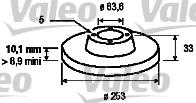 Valeo 186424 - Disque de frein cwaw.fr