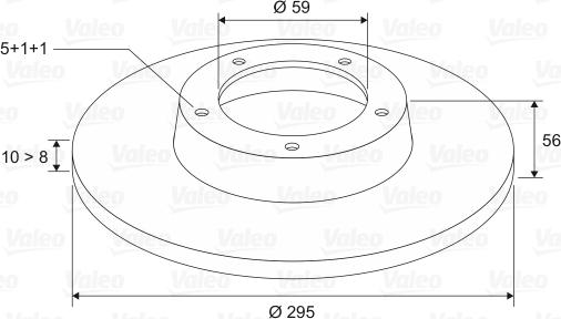 Valeo 186421 - Disque de frein cwaw.fr