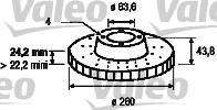 Valeo 186427 - Disque de frein cwaw.fr