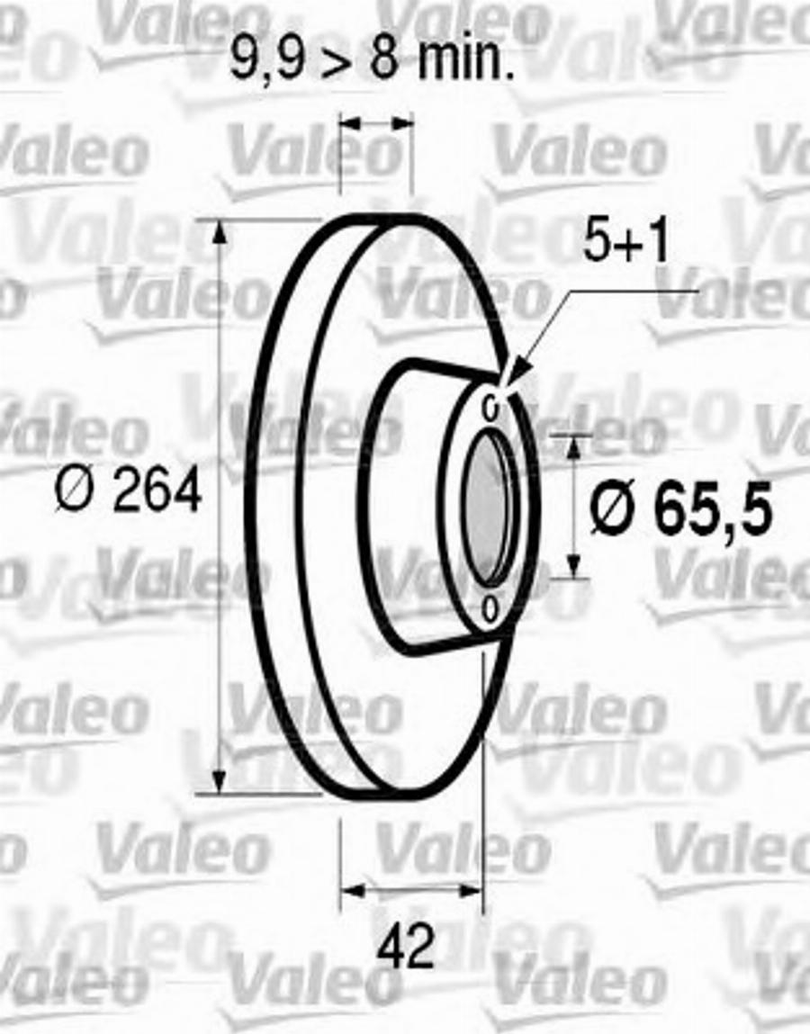 Valeo 186 595 - Disque de frein cwaw.fr