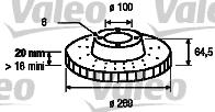 Valeo 186547 - Disque de frein cwaw.fr