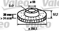 Valeo 186563 - Disque de frein cwaw.fr