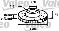 Valeo 186500 - Disque de frein cwaw.fr