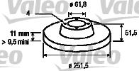 Valeo 186501 - Disque de frein cwaw.fr