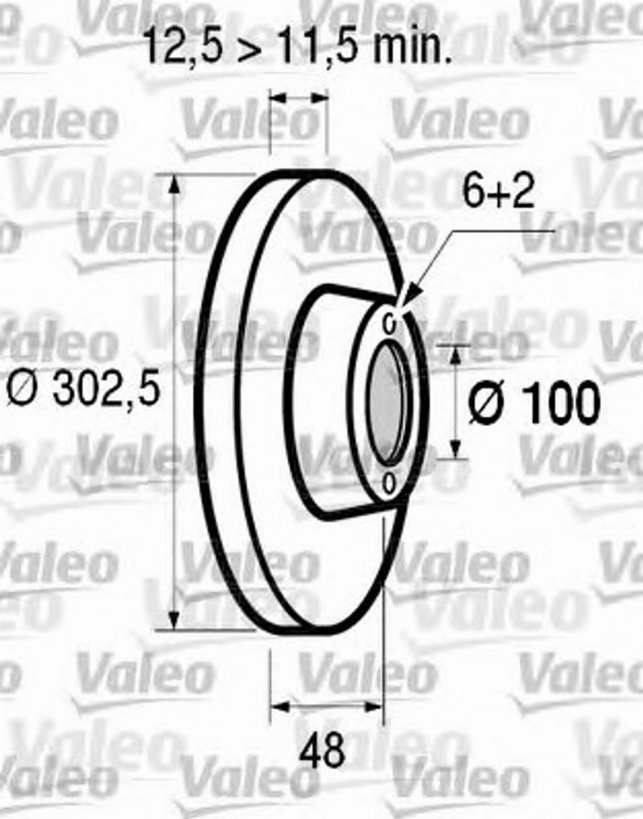 Valeo 186507 - Disque de frein cwaw.fr