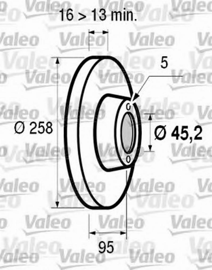 Valeo 186516 - Disque de frein cwaw.fr