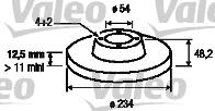 Valeo 186510 - Disque de frein cwaw.fr