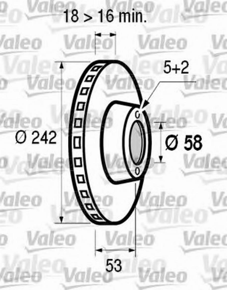 Valeo 186531 - Disque de frein cwaw.fr