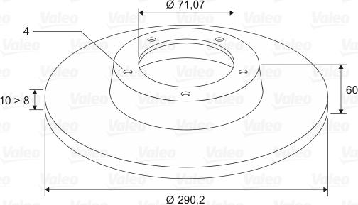 Valeo 186579 - Disque de frein cwaw.fr