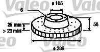 Valeo 186645 - Disque de frein cwaw.fr