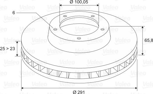 Valeo 186640 - Disque de frein cwaw.fr