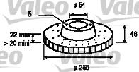 Valeo 186652 - Disque de frein cwaw.fr