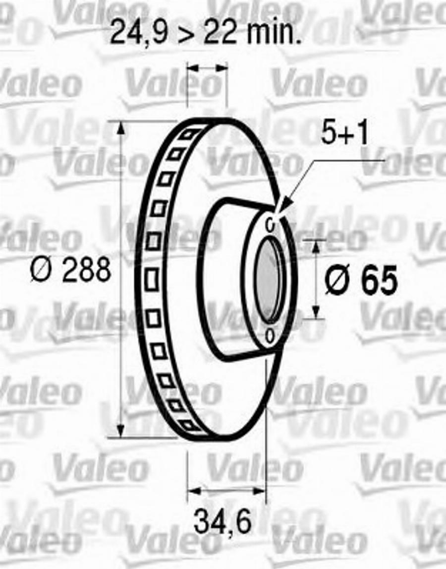 Valeo 186602 - Disque de frein cwaw.fr