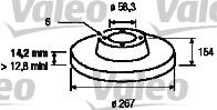 Valeo 186614 - Disque de frein cwaw.fr