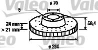 Valeo 186625 - Disque de frein cwaw.fr