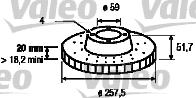 Valeo 186149 - Disque de frein cwaw.fr