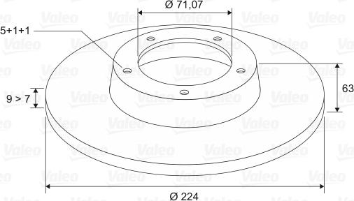 Valeo 186144 - Disque de frein cwaw.fr