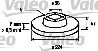 Valeo 186140 - Disque de frein cwaw.fr