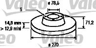 Valeo 186169 - Disque de frein cwaw.fr