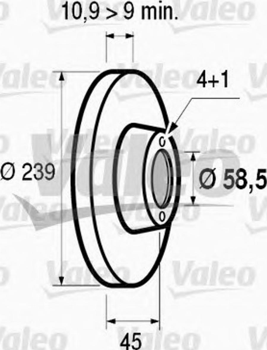 Valeo 186100 - Disque de frein cwaw.fr