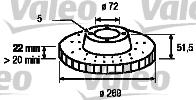 Valeo 186103 - Disque de frein cwaw.fr