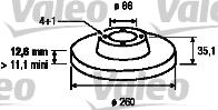 Valeo 186118 - Disque de frein cwaw.fr